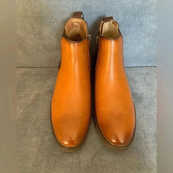 Men’s Madden NYC Brown Faux Leather Dress Up Casual New Ettan Chelsea Boot Size7 - Picture 3 of 9